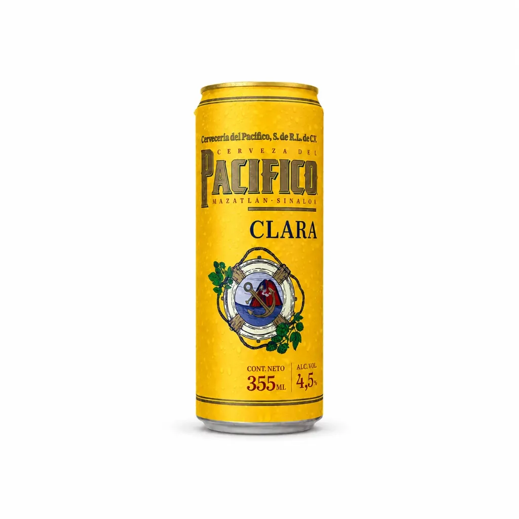 [BD00202] Cerveza clara Pacífico lata 355ml
