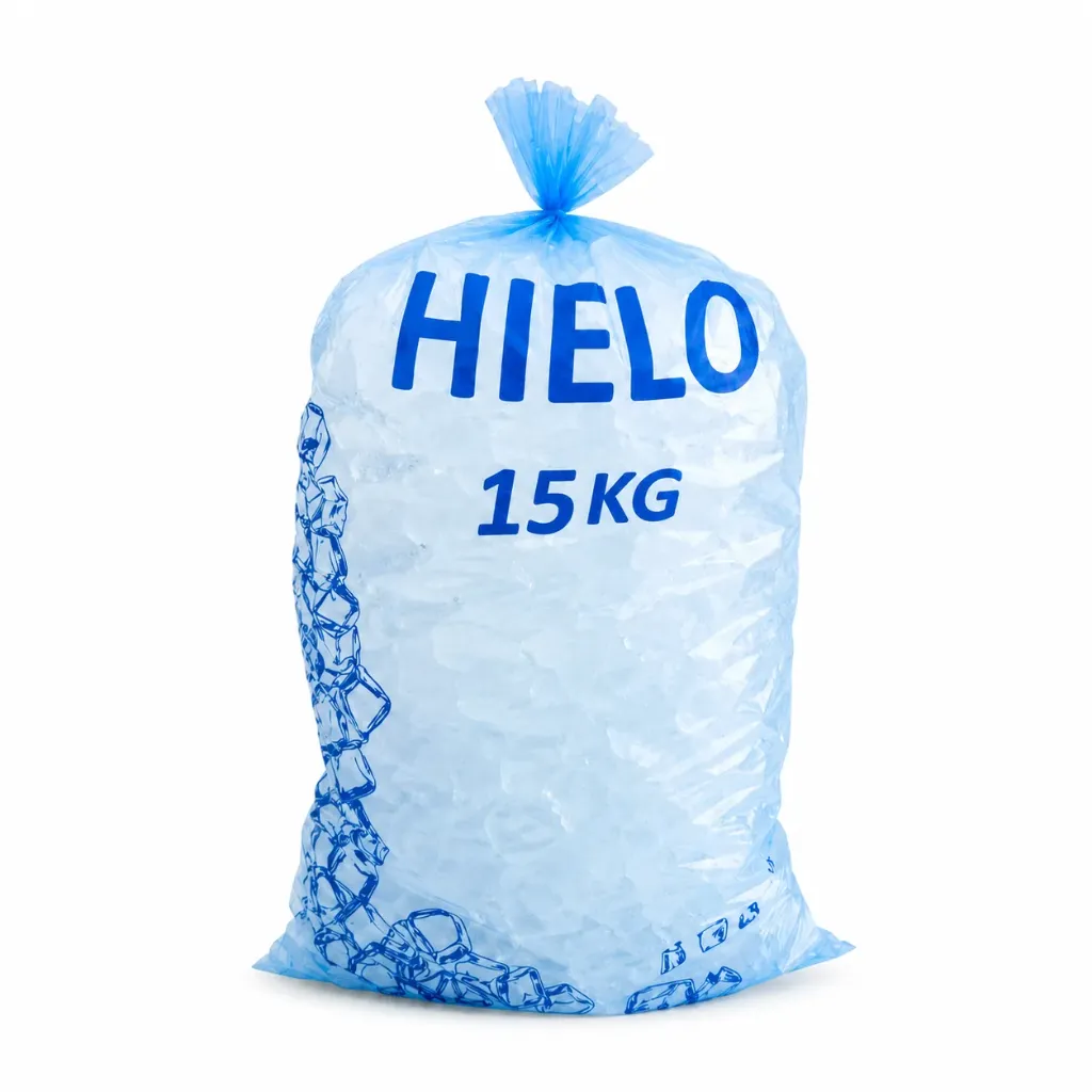 Hielo en bolsa de 15Kg